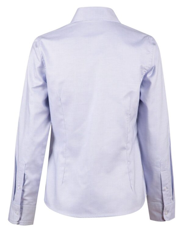 Benchmark Ladies Dot Contrast Long Sleeve Shirt