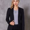 Benchmark Womens Stretch Wool Blend Mid Length Jacket