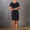 Benchmark Ladies Poly/Viscose Stretch Short Sleeve Dress