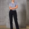 Benchmark Womens Slim Leg Flexi Waist Pants in Wool Stretch