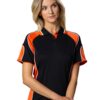 Winning Spirit Ladies Cooldry Contrast Polo With Sleeve Panel