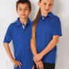 Winning Spirit Kids Ultra Dry Short Sleeve Contrast Polo