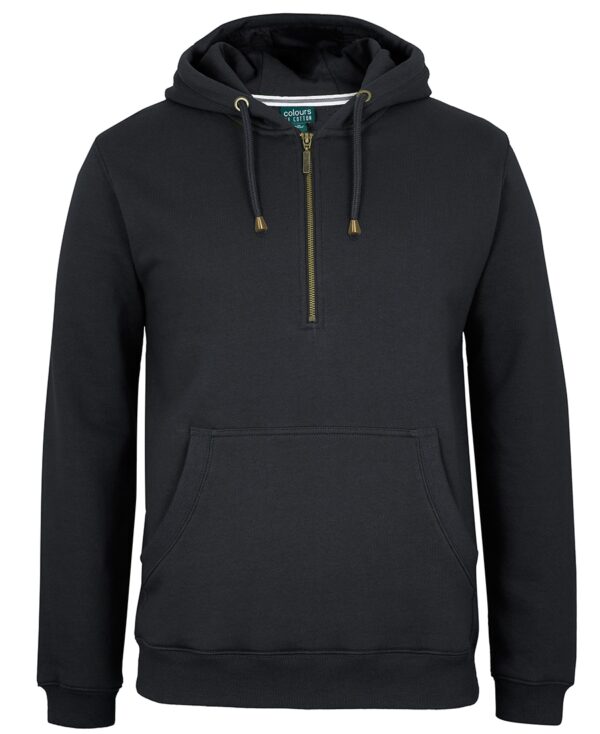 Colours of Cotton 1/2 Brass Zip Hoodie