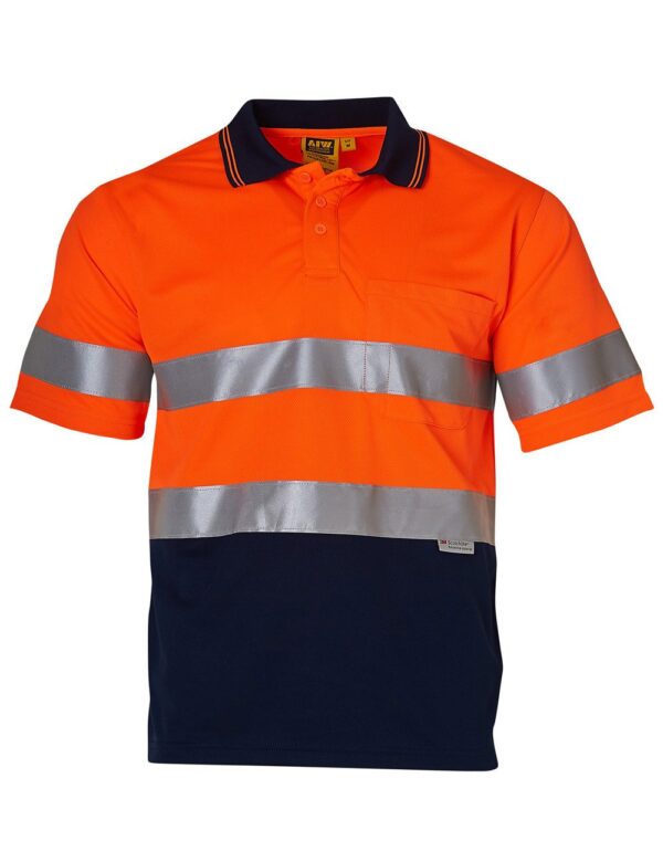 AIW Workwear Short Sleeve Safety Polo with 3M Tape