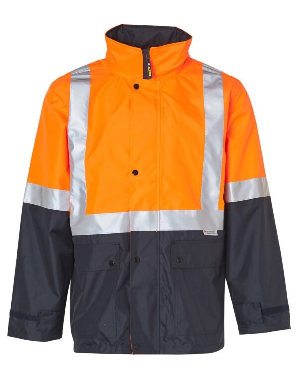 AIW Workwear Hi-Vis Safety Jacket With Mesh Lining with 3M Tape