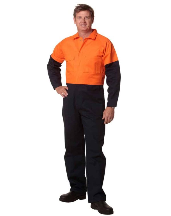 AIW Hi-Vis Two Tone Mens Cotton Drill Coverall-Regular