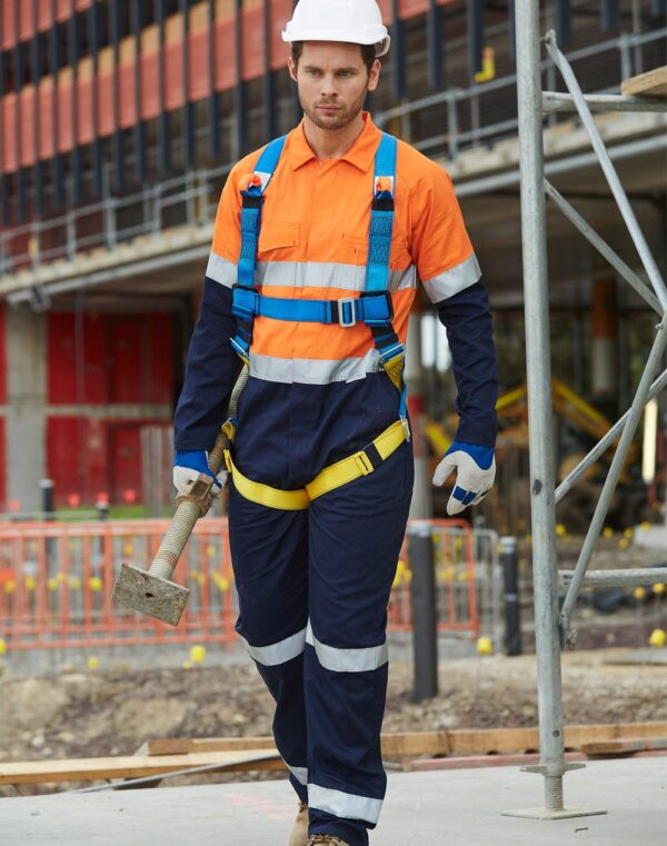 AIW Hi-Vis Mens Light Weight Cotton Coverall with 3M Tape-Regular