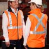 AIW Hi-Vis Reversible Safety Vest With X Pattern 3M Tapes