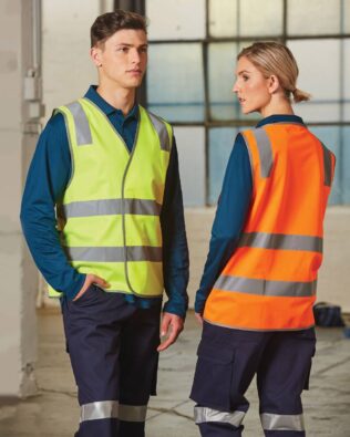 AIW Workwear Safety Vest with Shoulder Tapes
