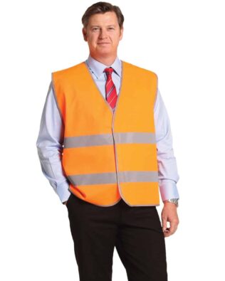 AIW Workwear Hi-Vis Safety Vest with Reflective Tapes