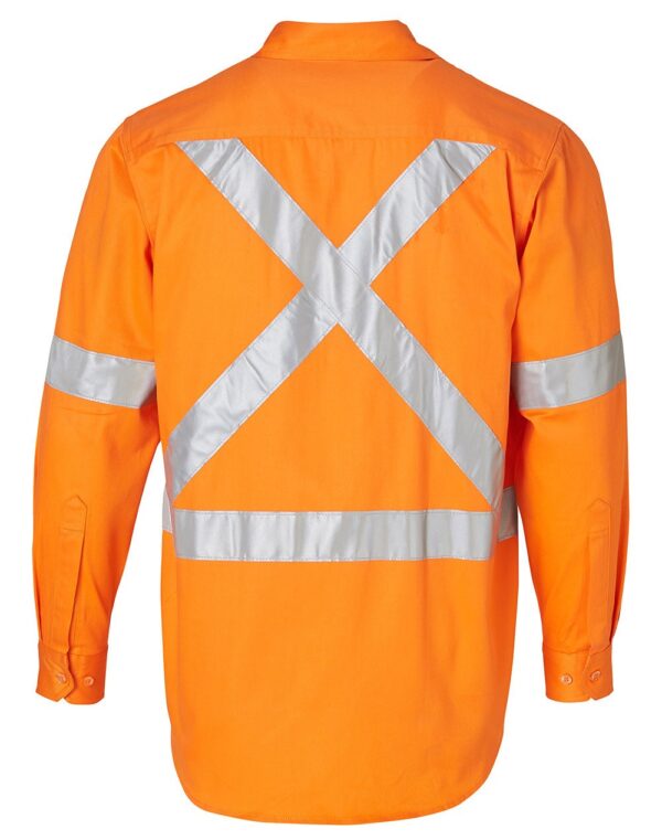 AIW Workwear Cotton Drill Safety Shirt with 3M Tape