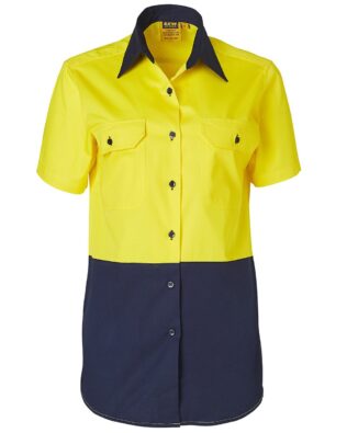 AIW Workwear Womens Short Sleeve Safety Shirt