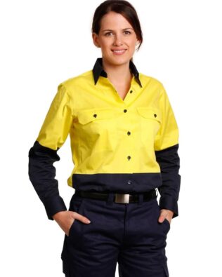 AIW Workwear Womens Long Sleeve Safety Shirt
