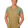 AIW Mens Cotton Drill Action Back Overall-Stout