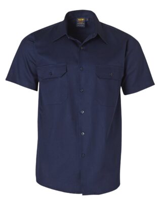 AIW Workwear Cotton Drill Short Sleeve Work Shirt